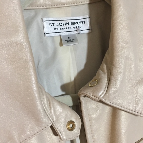 St. John Sport Leather Jacket - Picture 3 of 6